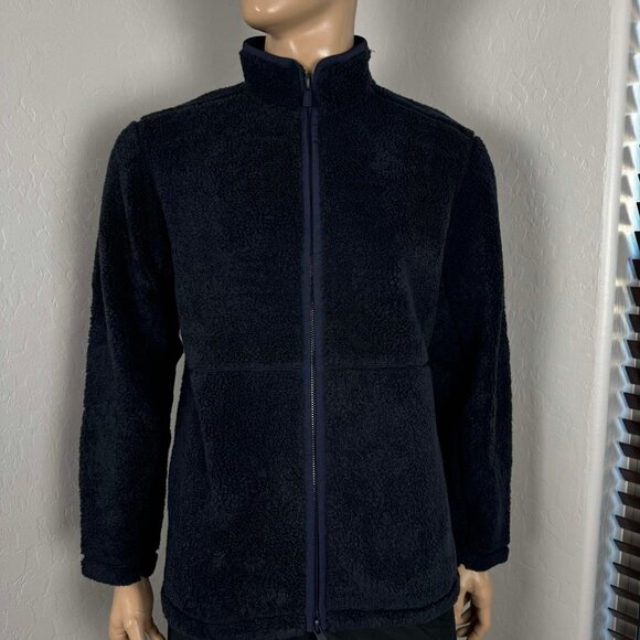 Tommy Bahama Sherpa Full Zip Jacket Size M $199 Sample in Indigo - Picture 1 of 12